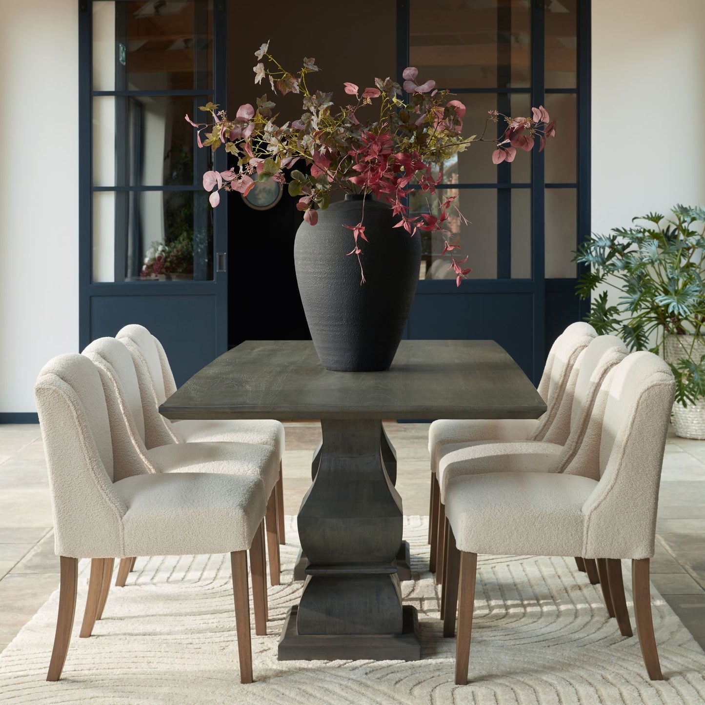 Matt Black Tall Astral Vase - Luxe Home Comforts