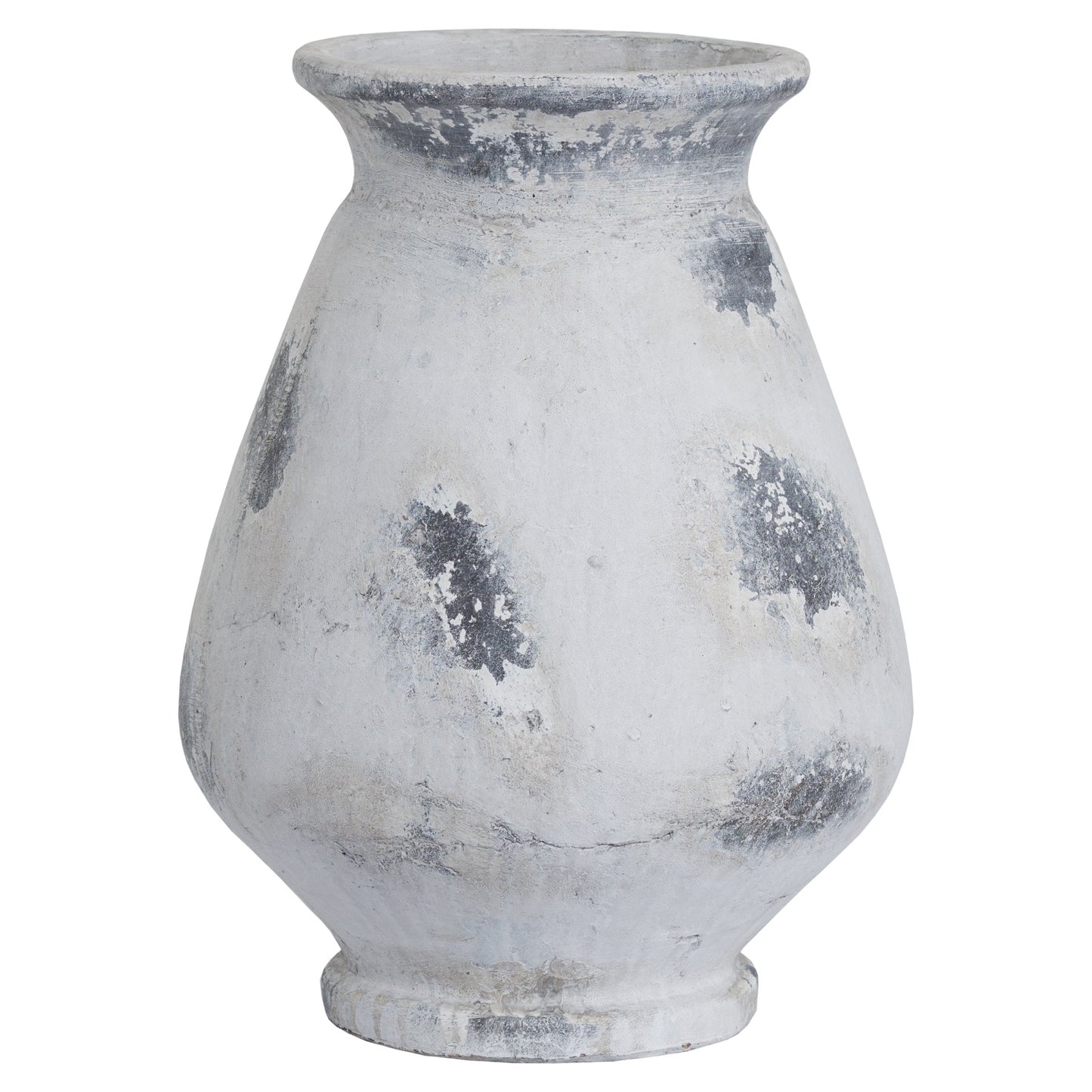 Naxos Large Antique White Vase - Luxe Home Comforts