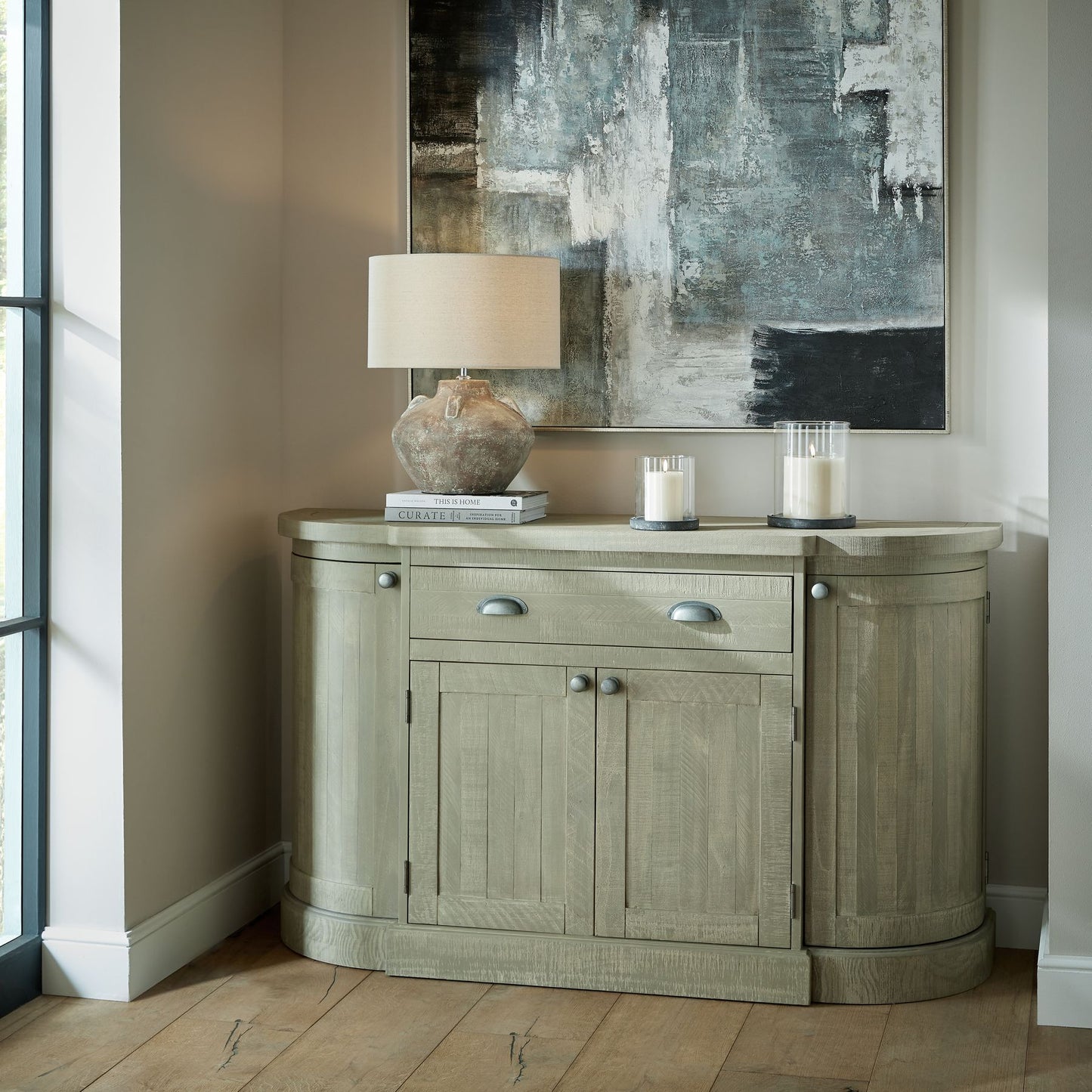 Saltaire Collection 4 Door Sideboard With Drawer - Luxe Home Comforts
