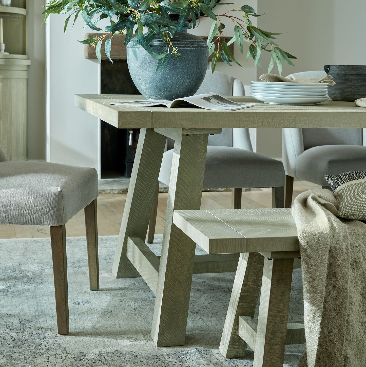 Saltaire Collection Rectangular Dining Table - Luxe Home Comforts