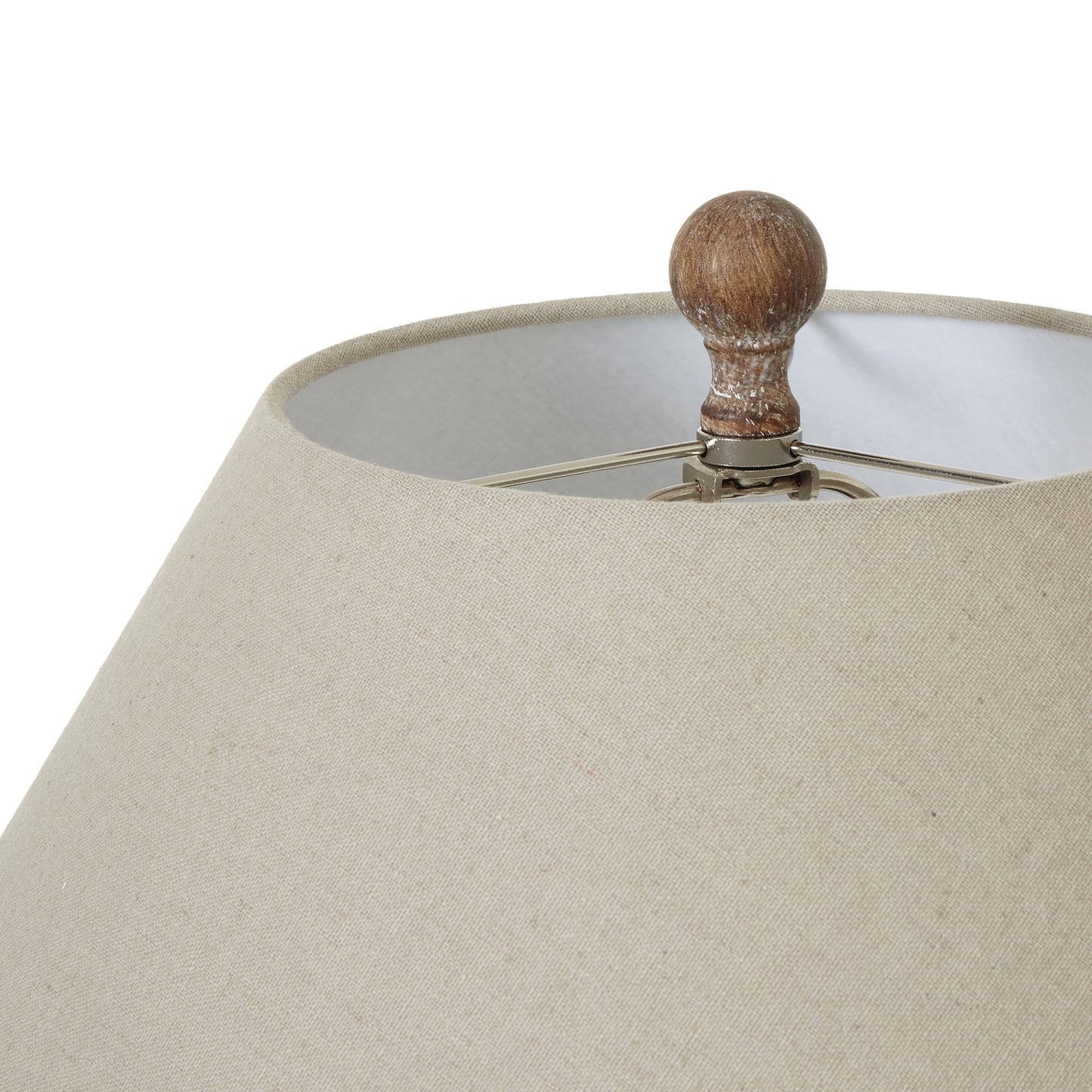 Saturn Table Lamp With Linen Shade - Luxe Home Comforts