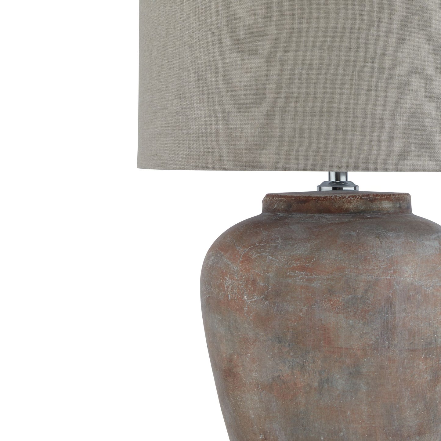 Siena Brown Table Lamp With Linen Shade - Luxe Home Comforts