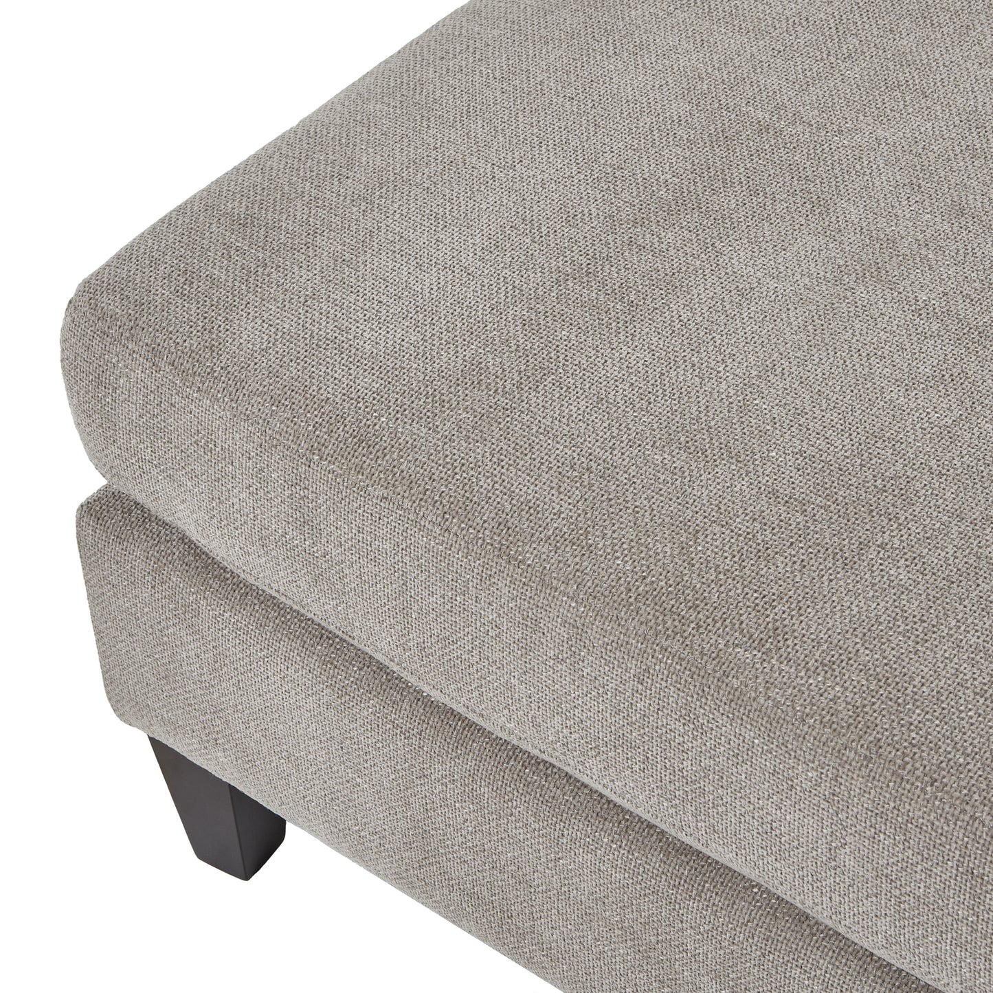 Vesper Taupe Ottoman Foot Stool - Luxe Home Comforts