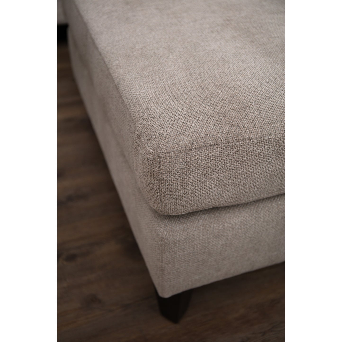 Vesper Taupe Ottoman Foot Stool - Luxe Home Comforts