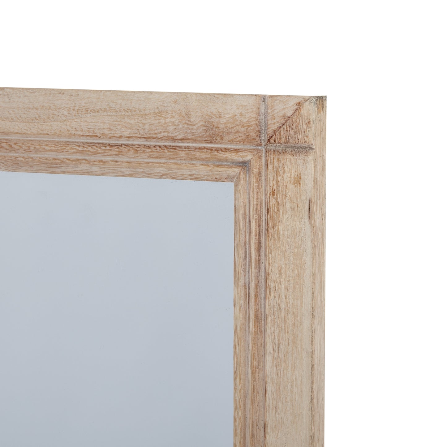 Washed Wood Large Window Mirror - Luxe Home Comforts