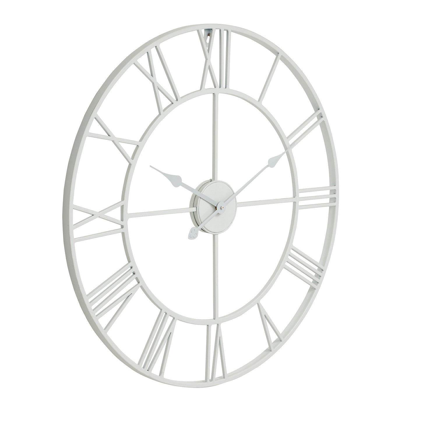 White Skeleton Wall Clock - Luxe Home Comforts