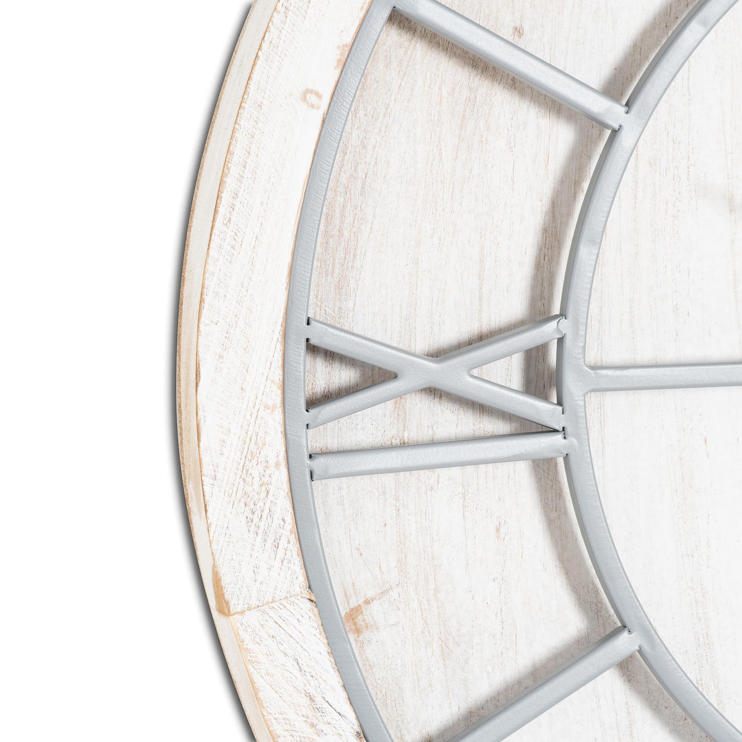 Williston White Wall Clock - Luxe Home Comforts