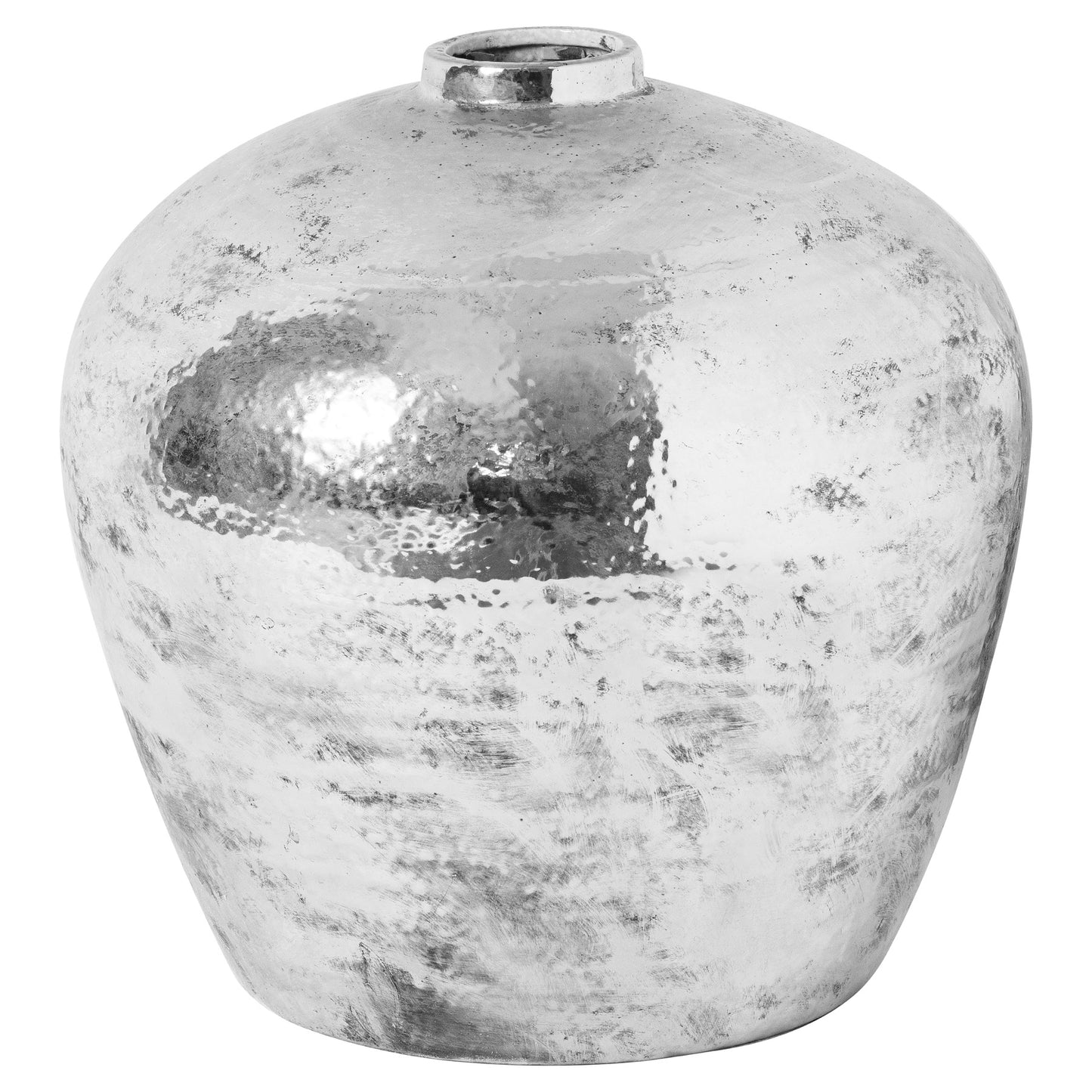 Hammered Silver Astral Vase - Luxe Home Comforts
