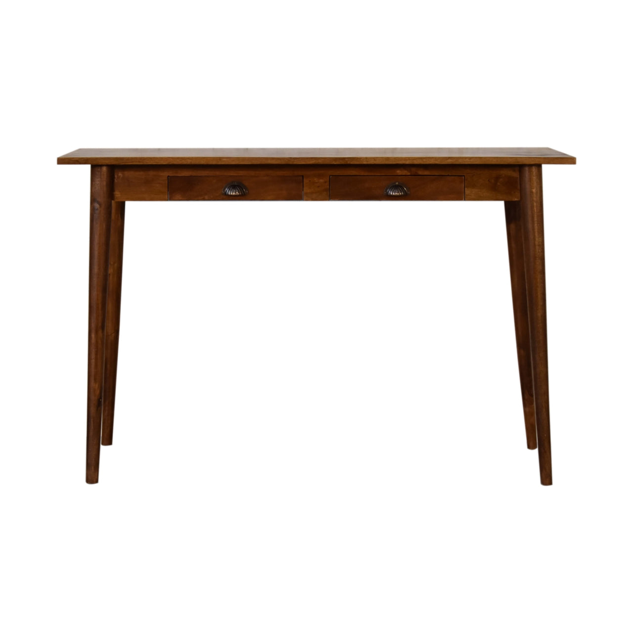 2 Drawer Chestnut Writing Desk - Luxe Home Comforts