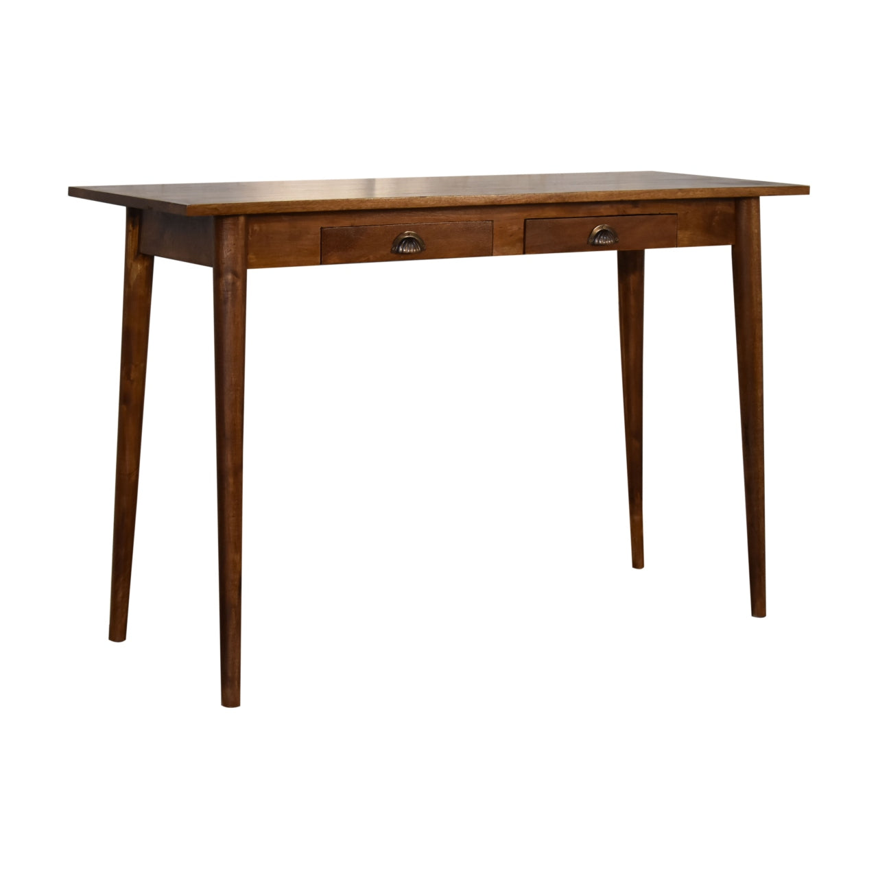 2 Drawer Chestnut Writing Desk - Luxe Home Comforts