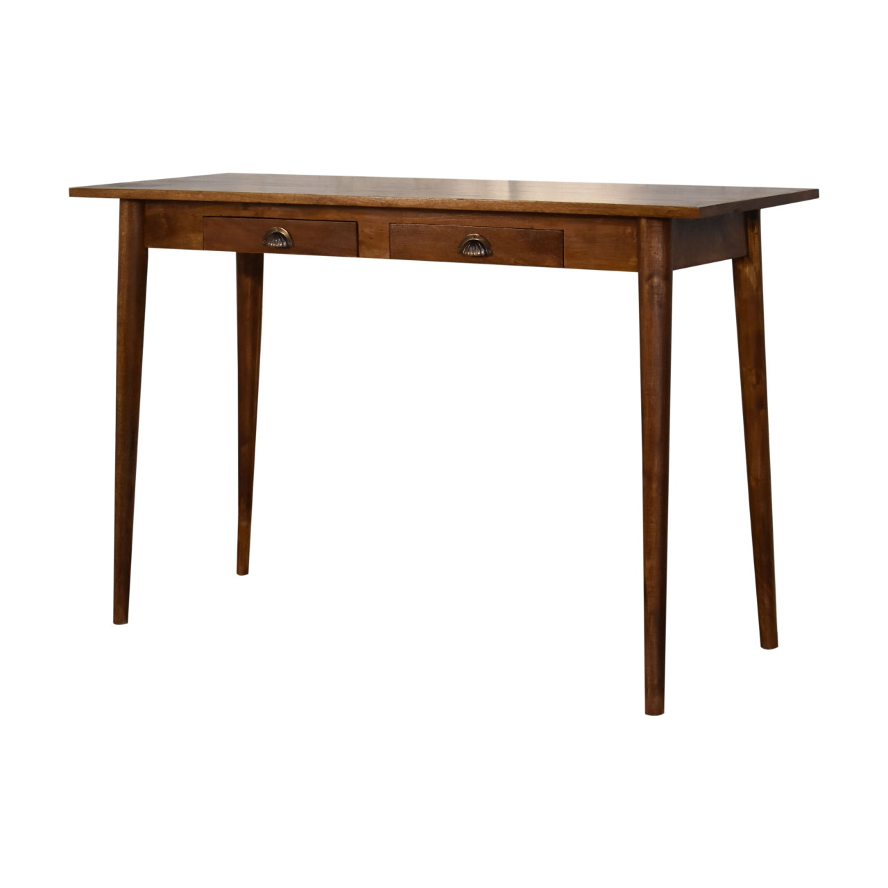 2 Drawer Chestnut Writing Desk - Luxe Home Comforts