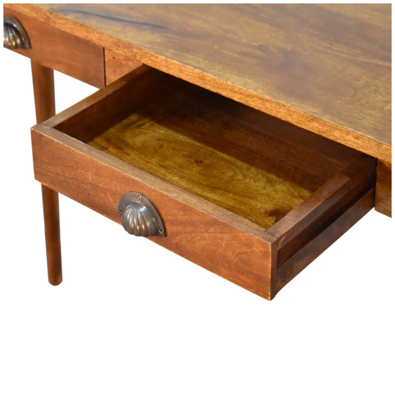 2 Drawer Chestnut Writing Desk - Luxe Home Comforts