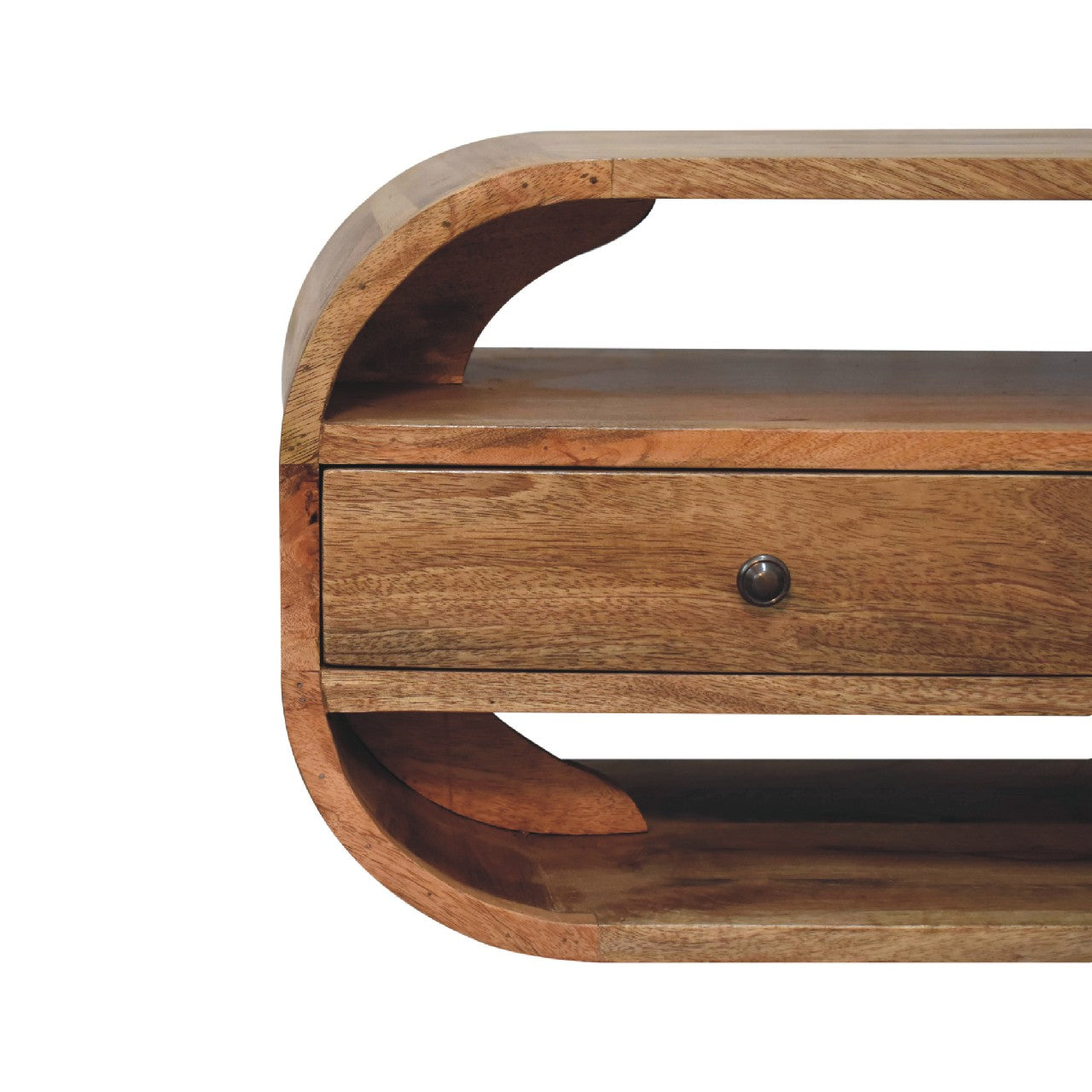 2 Drawer Curved Edge Media Unit - Luxe Home Comforts