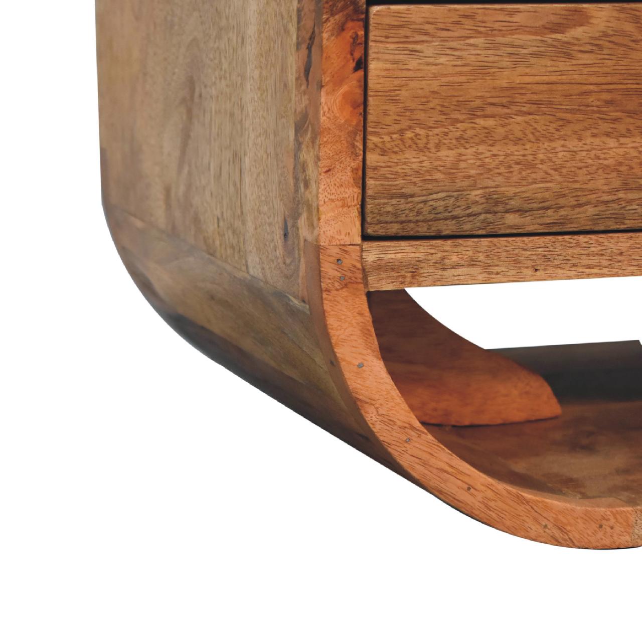 2 Drawer Curved Edge Media Unit - Luxe Home Comforts