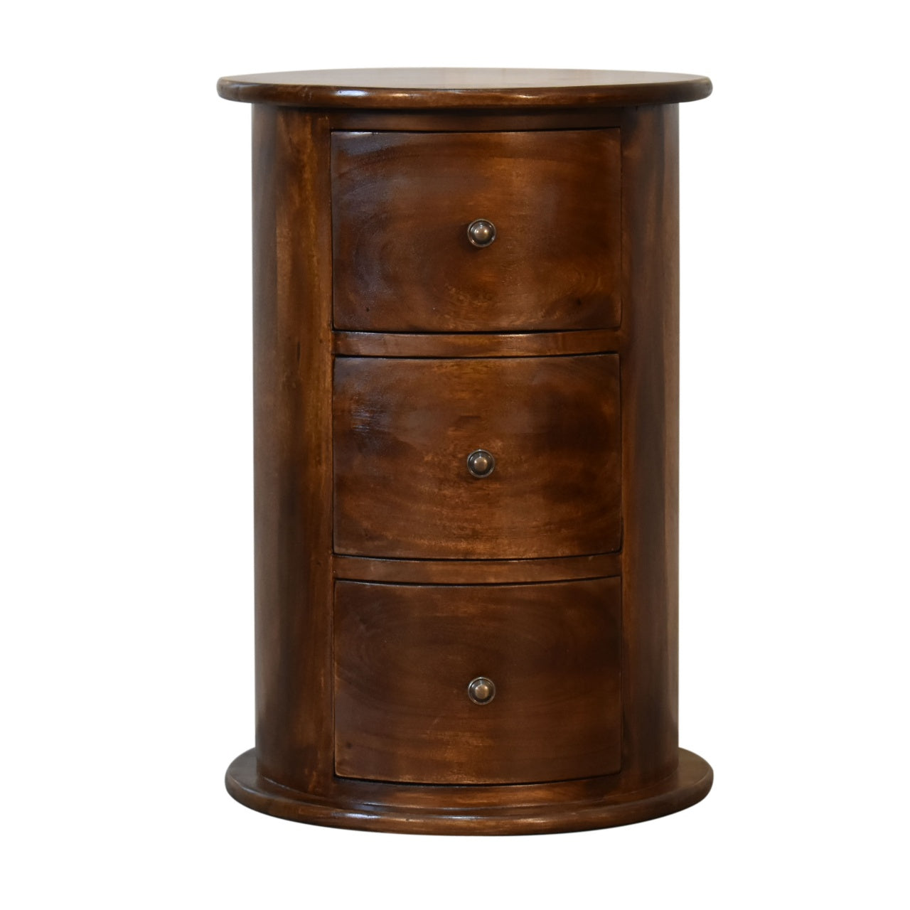 3 Drawer Chestnut Drum - Luxe Home Comforts