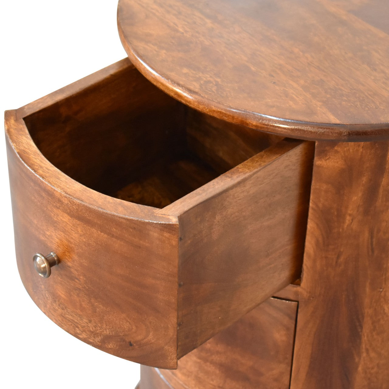 3 Drawer Chestnut Drum - Luxe Home Comforts