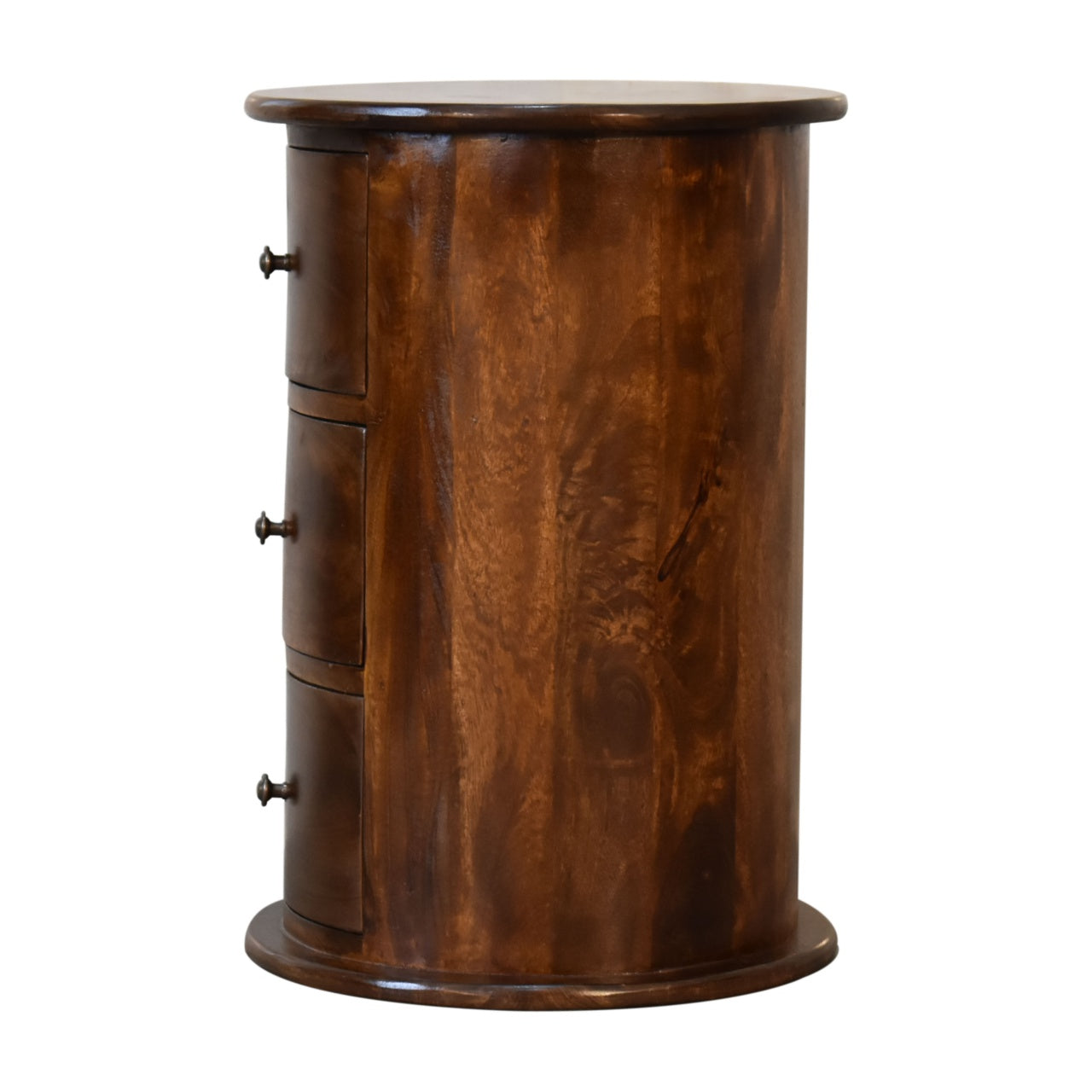 3 Drawer Chestnut Drum - Luxe Home Comforts