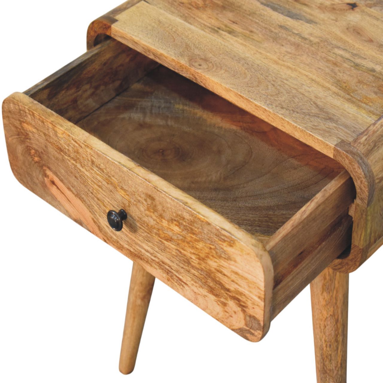 Avora Oak-ish Nightstand with 1 drawer - Luxe Home Comforts