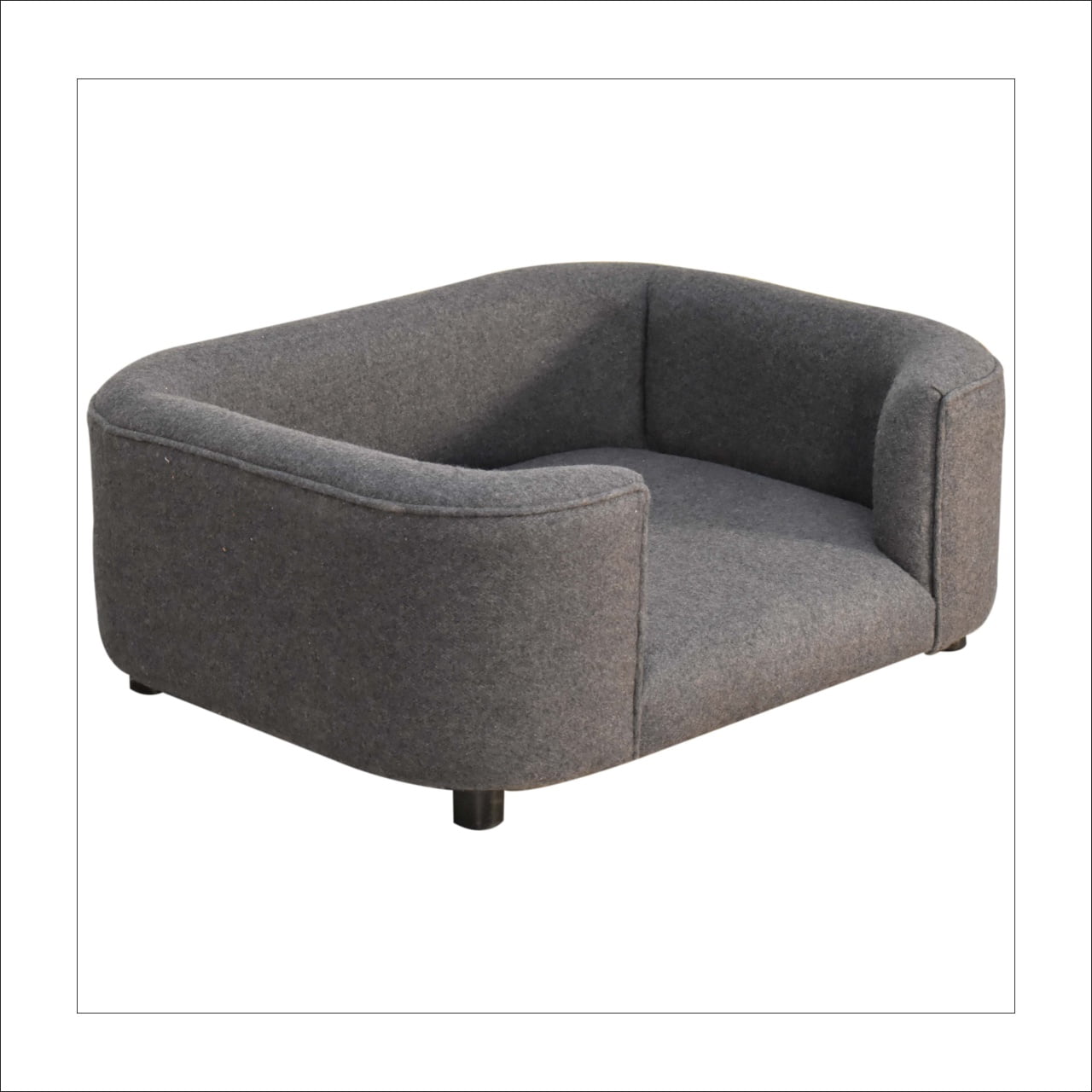Battleship Tweed Pet Sofa Bed - Luxe Home Comforts
