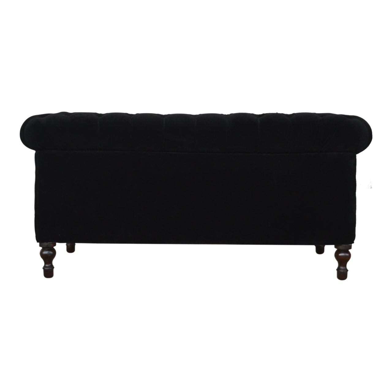 Black Velvet Chesterfield Sofa - Luxe Home Comforts