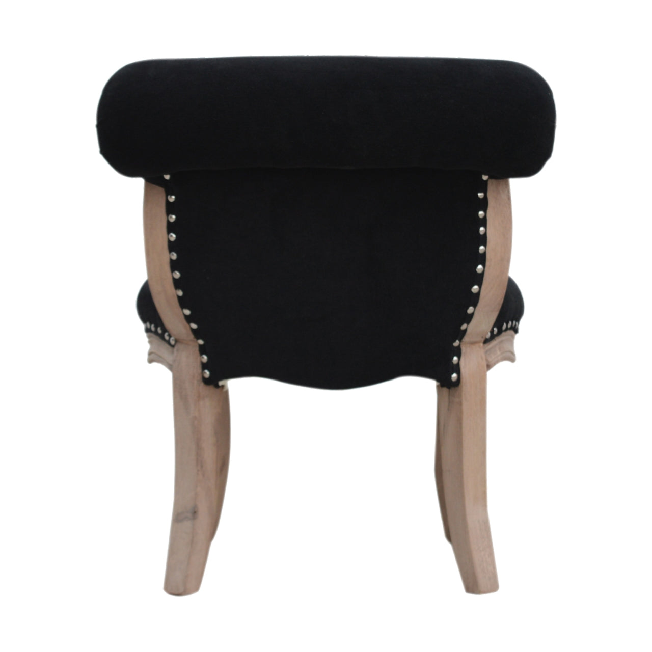 Black Velvet Studded Chair - Luxe Home Comforts