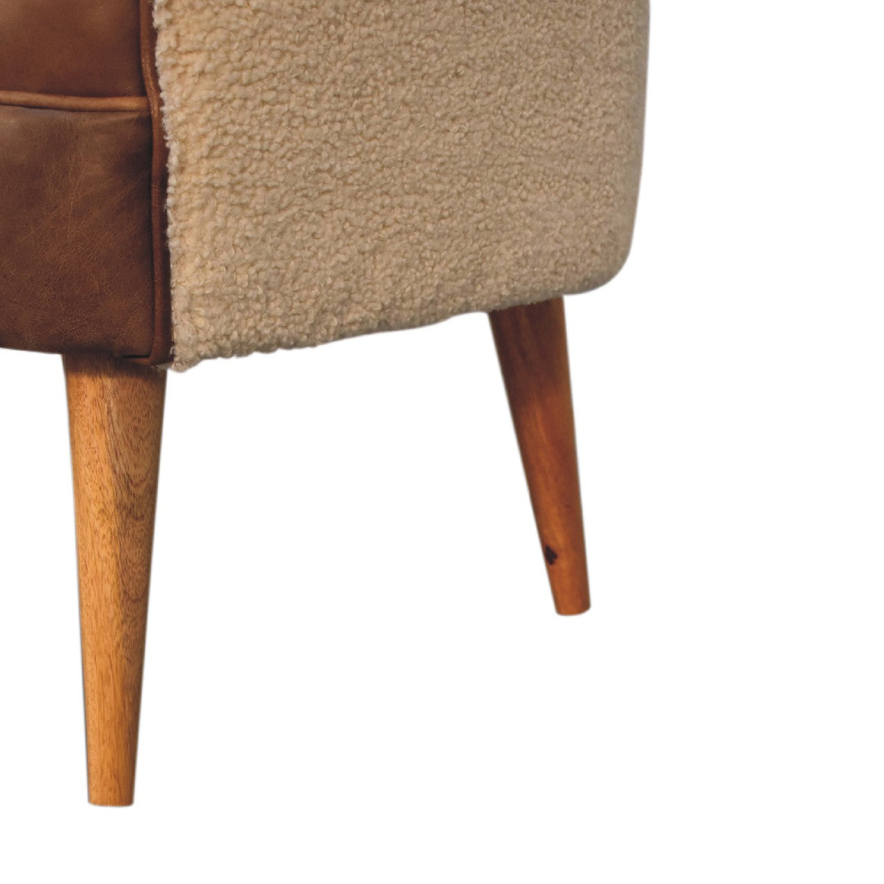 Boucle Cream Buffalo Armchair - Luxe Home Comforts