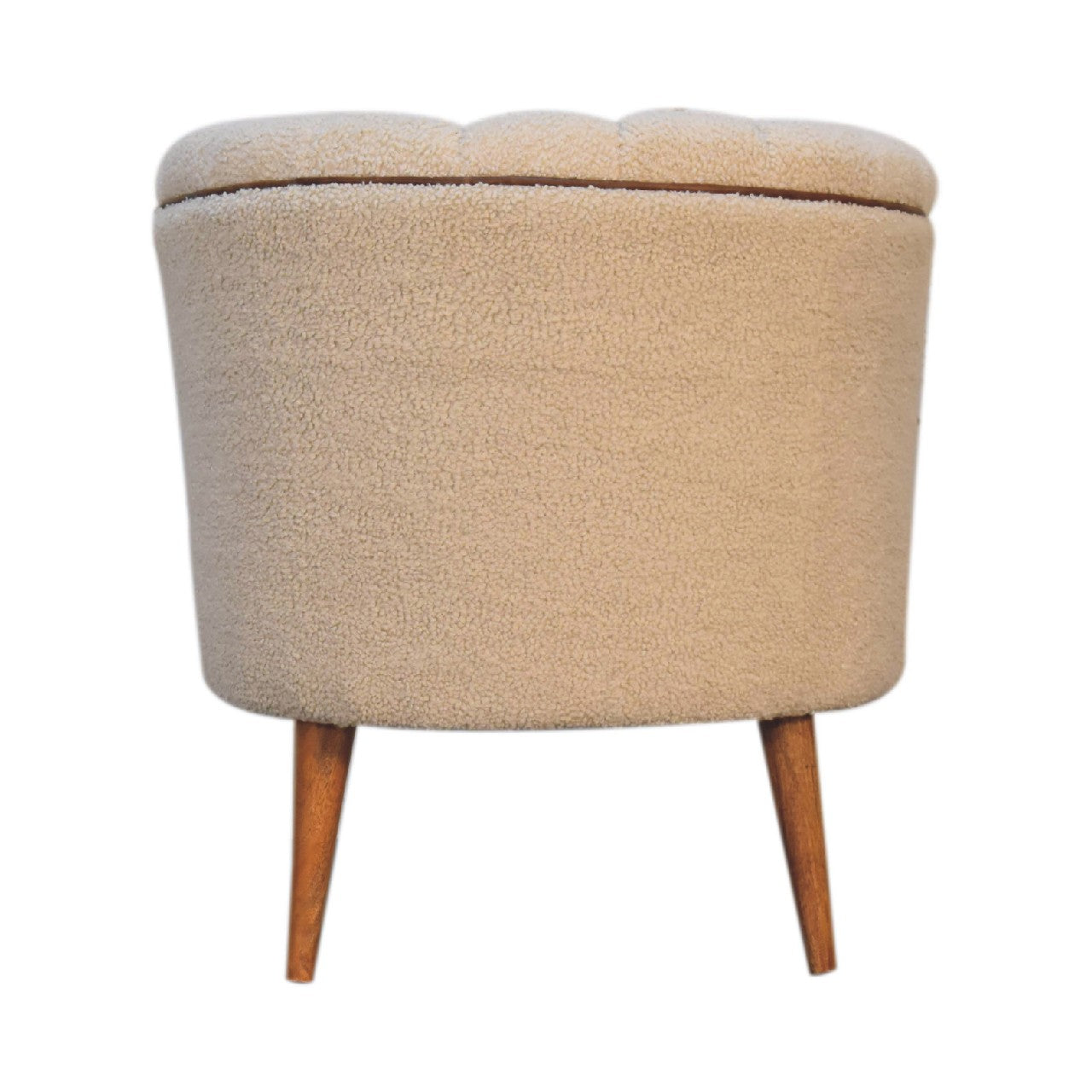 Boucle Cream Buffalo Armchair - Luxe Home Comforts
