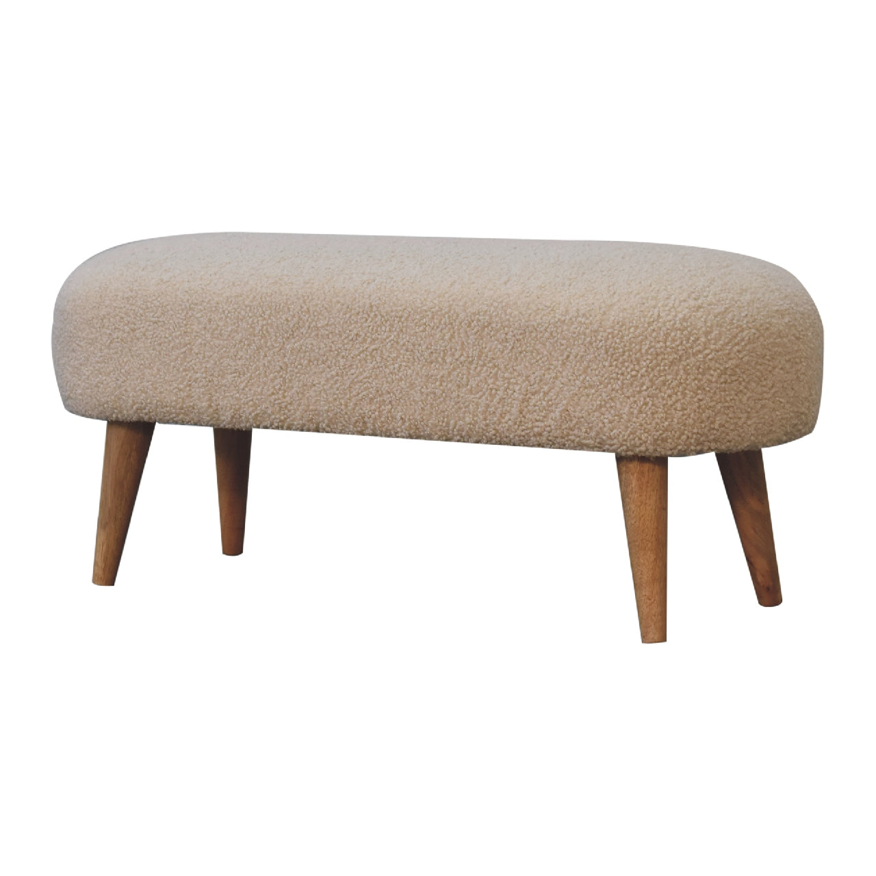 Boucle Hallway Bench - Luxe Home Comforts