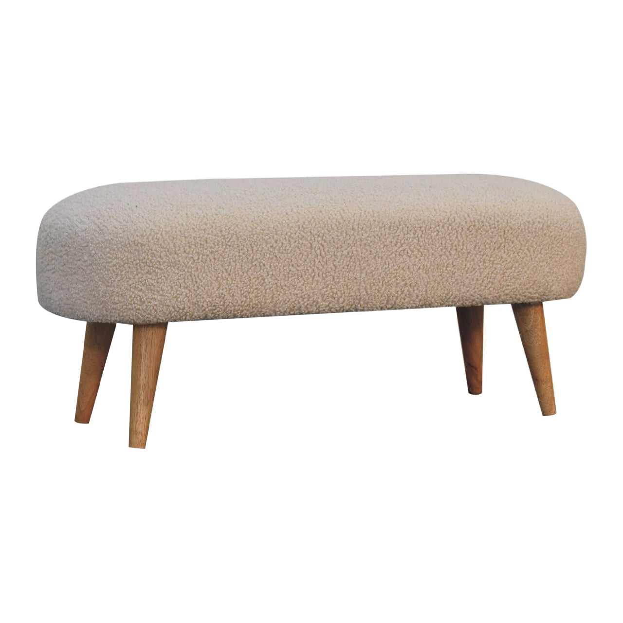Boucle Hallway Bench - Luxe Home Comforts