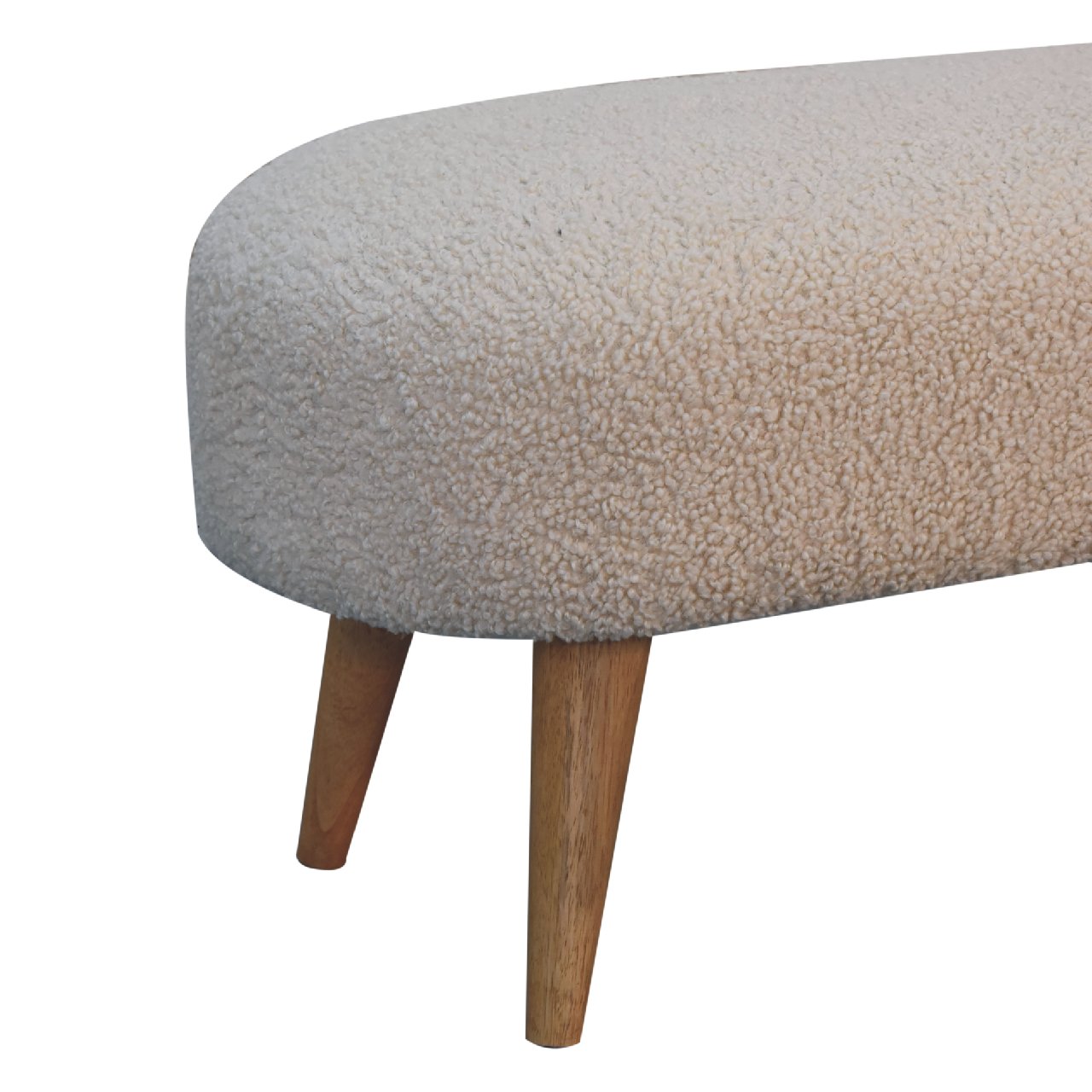 Boucle Hallway Bench - Luxe Home Comforts