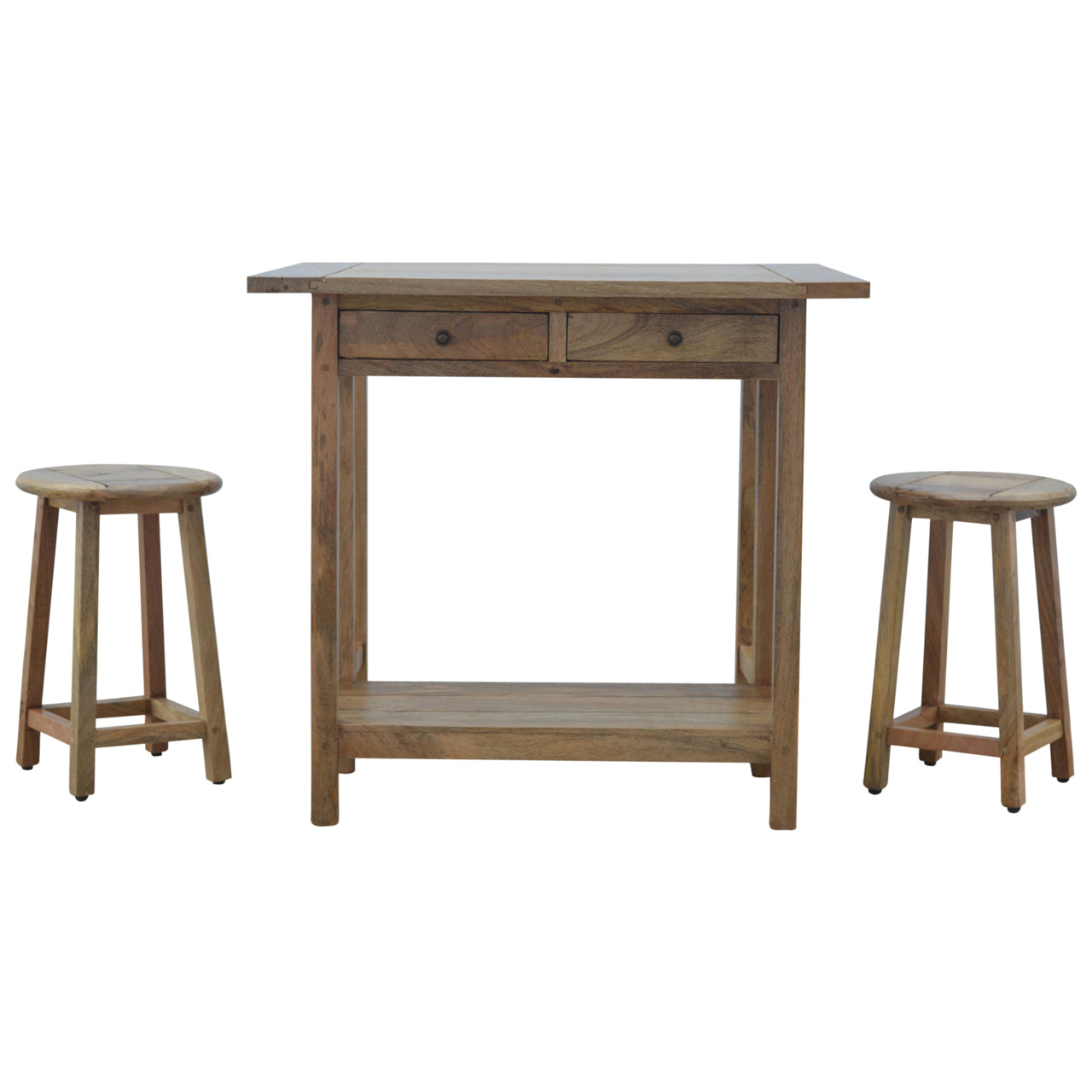 Breakfast Table With 2 Stools - Luxe Home Comforts