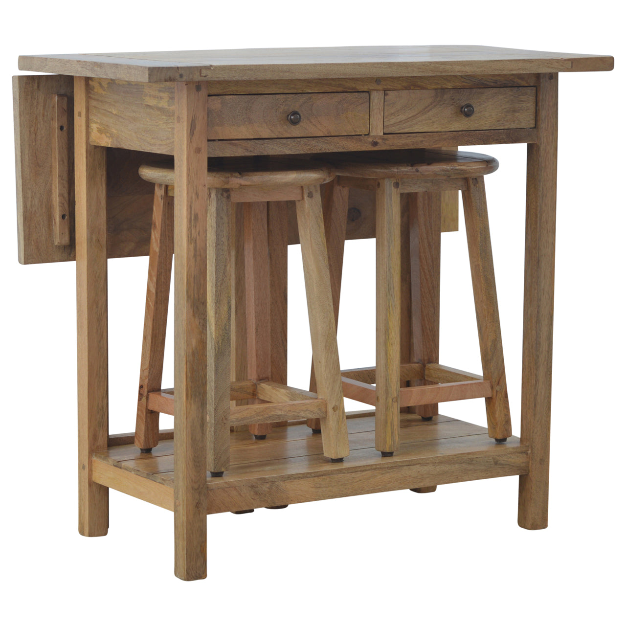 Breakfast Table With 2 Stools - Luxe Home Comforts