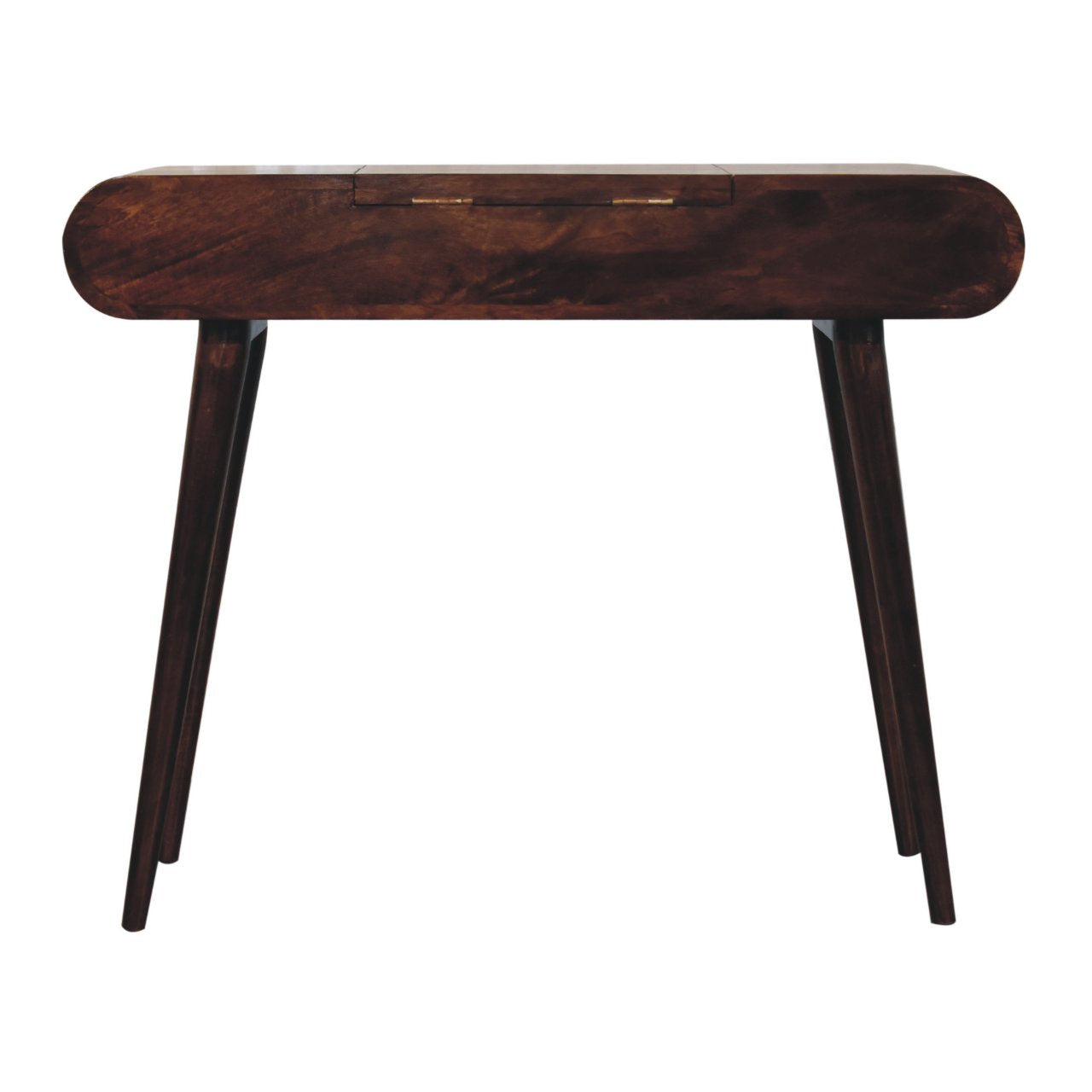 California Walnut Dressing Table with Foldable Mirror - Luxe Home Comforts