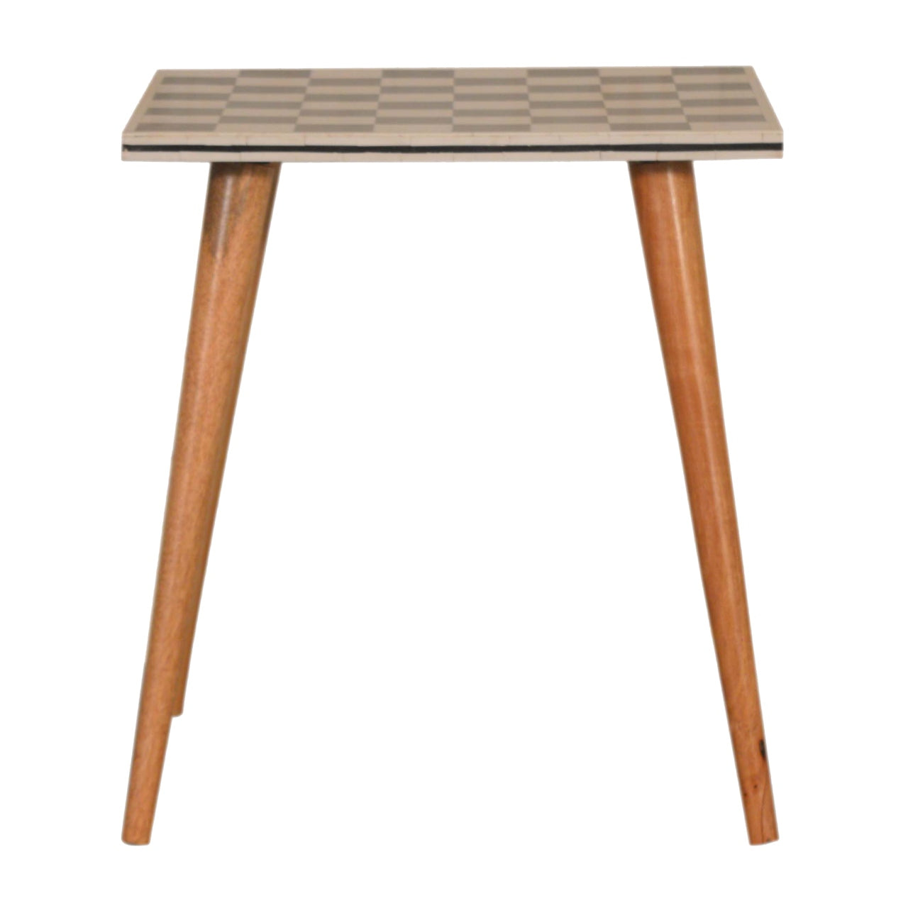 Checkered End Table - Luxe Home Comforts