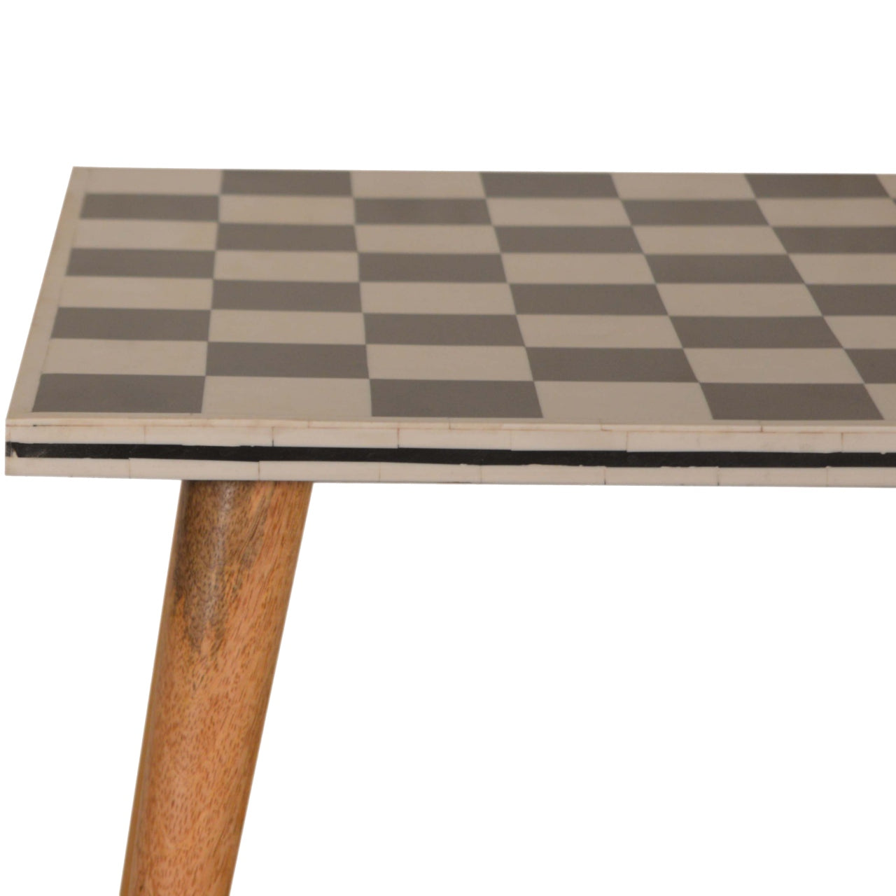Checkered End Table - Luxe Home Comforts