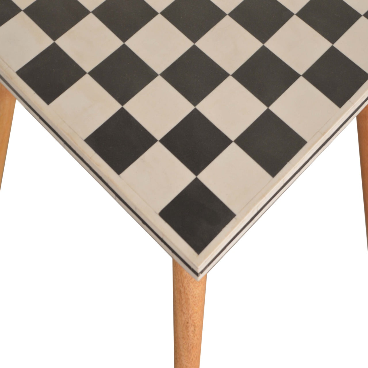Checkered End Table - Luxe Home Comforts