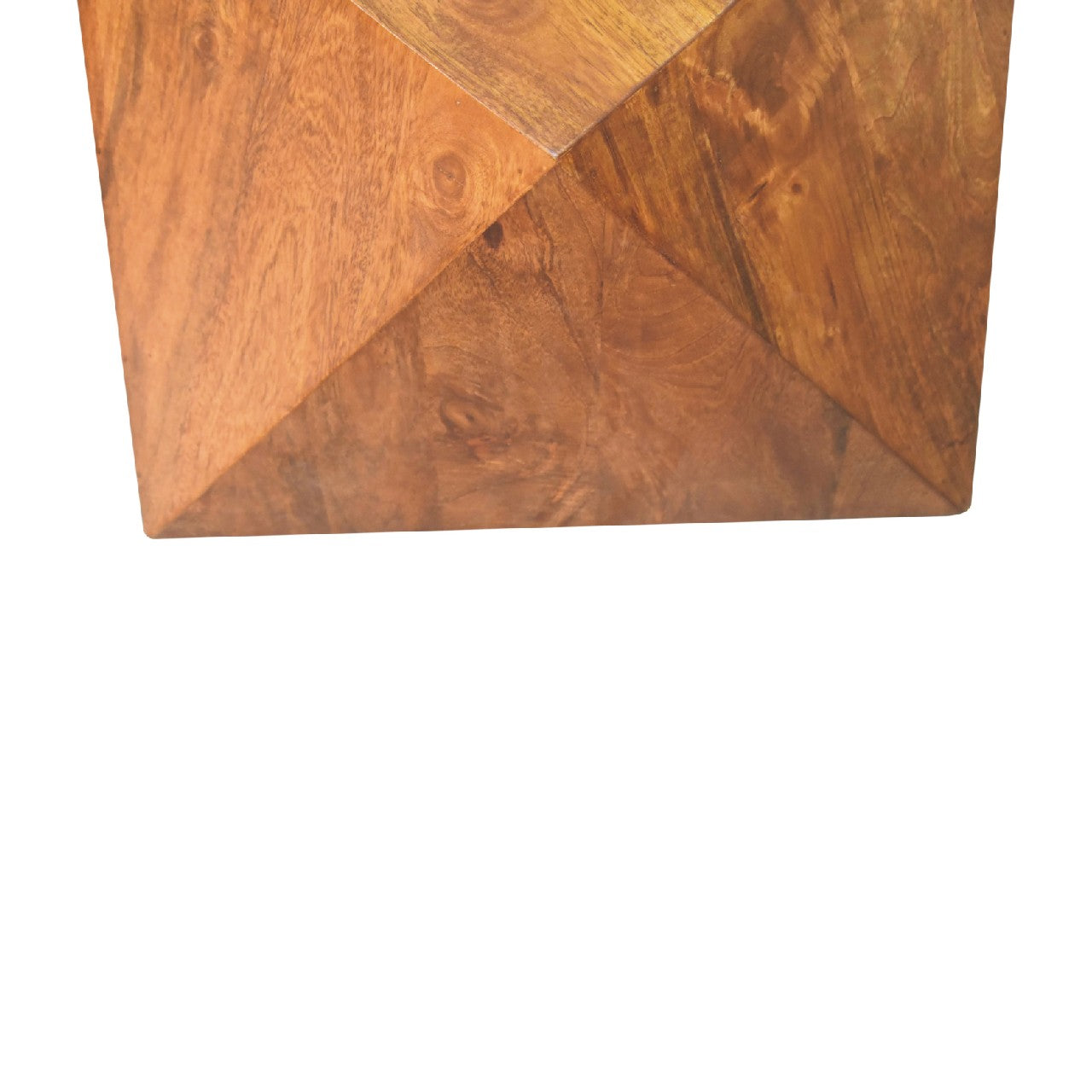 Chestnut Abstract End Table - Luxe Home Comforts