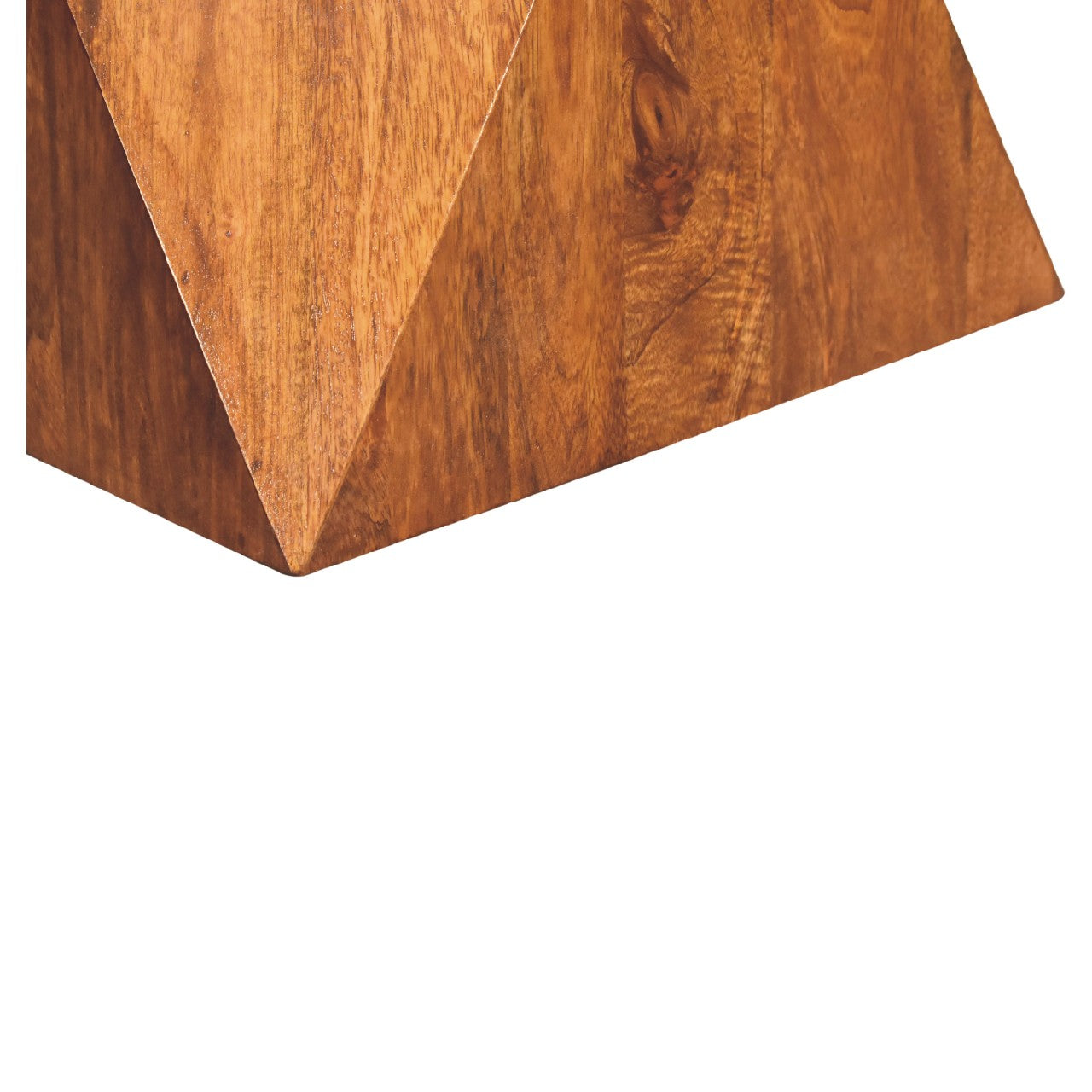 Chestnut Abstract End Table - Luxe Home Comforts