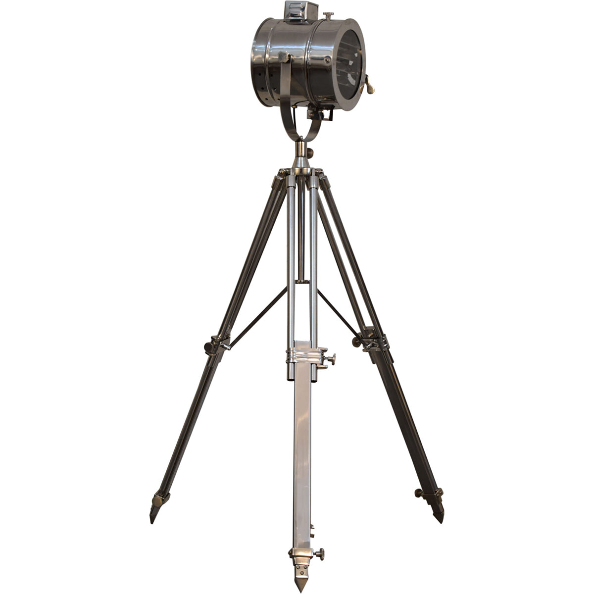 Chrome Tripod Spotlight Floor Lamp - Luxe Home Comforts