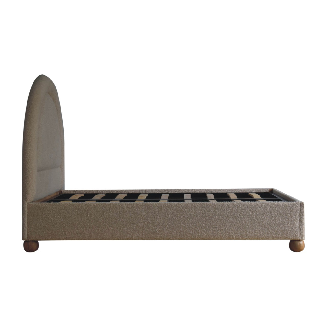 Cream Boucle Double Bed - Luxe Home Comforts