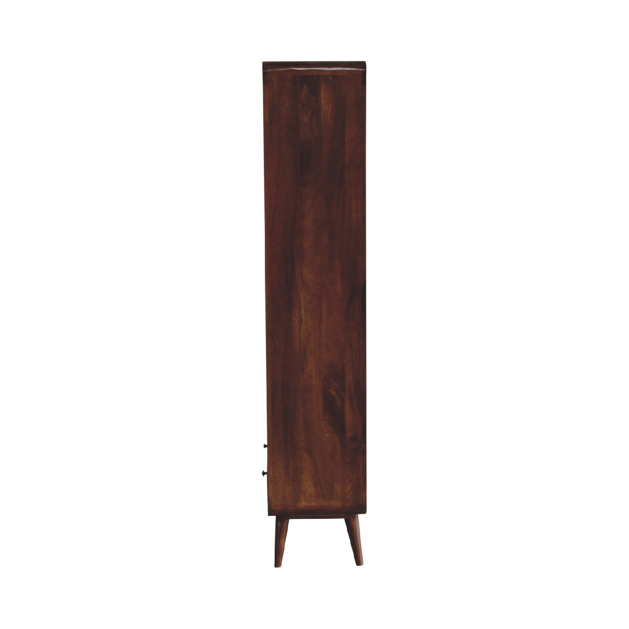 Curved Chestnut Bookcase - Luxe Home Comforts