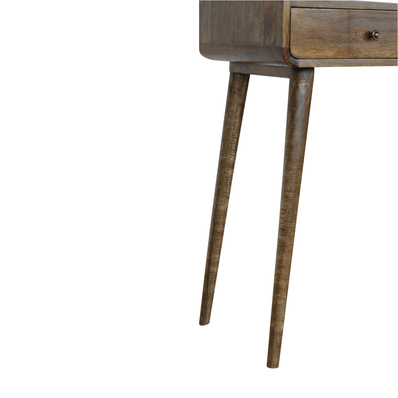Curved Grey-wash Console Table - Luxe Home Comforts