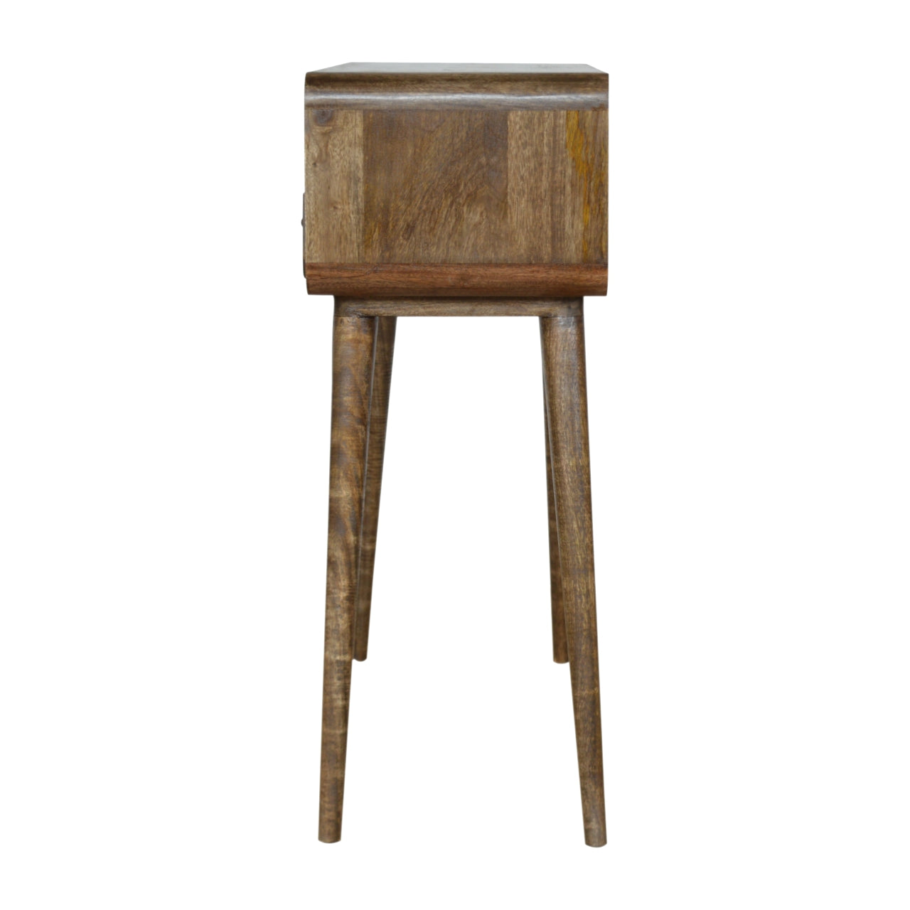 Curved Grey-wash Console Table - Luxe Home Comforts