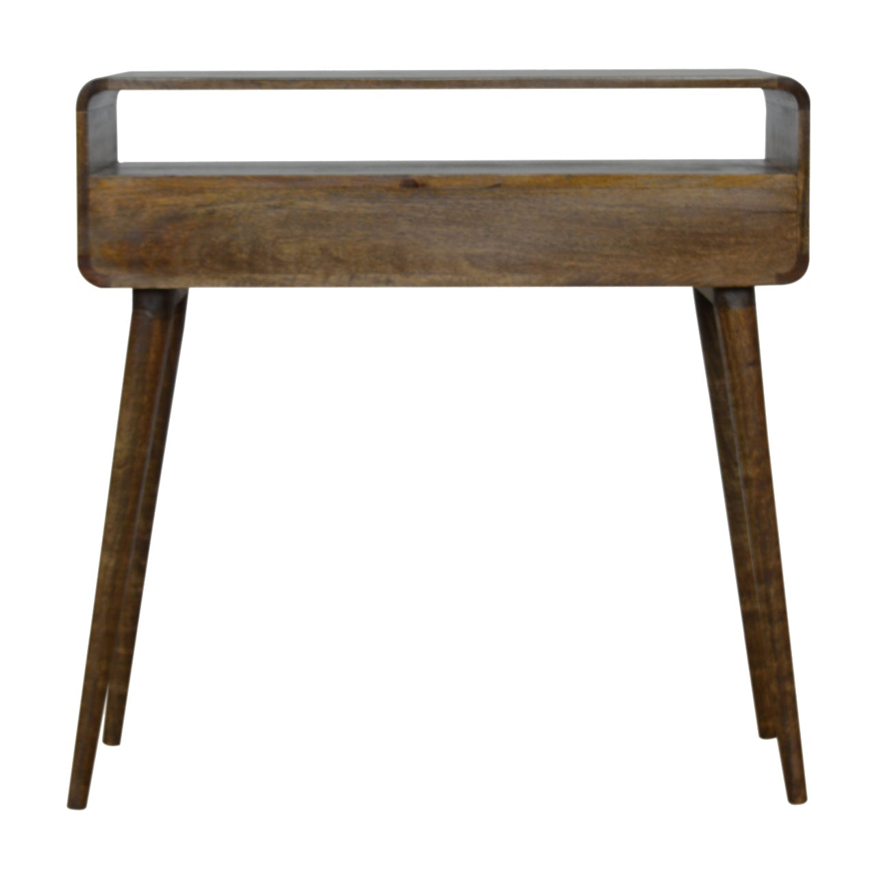 Curved Grey-wash Console Table - Luxe Home Comforts