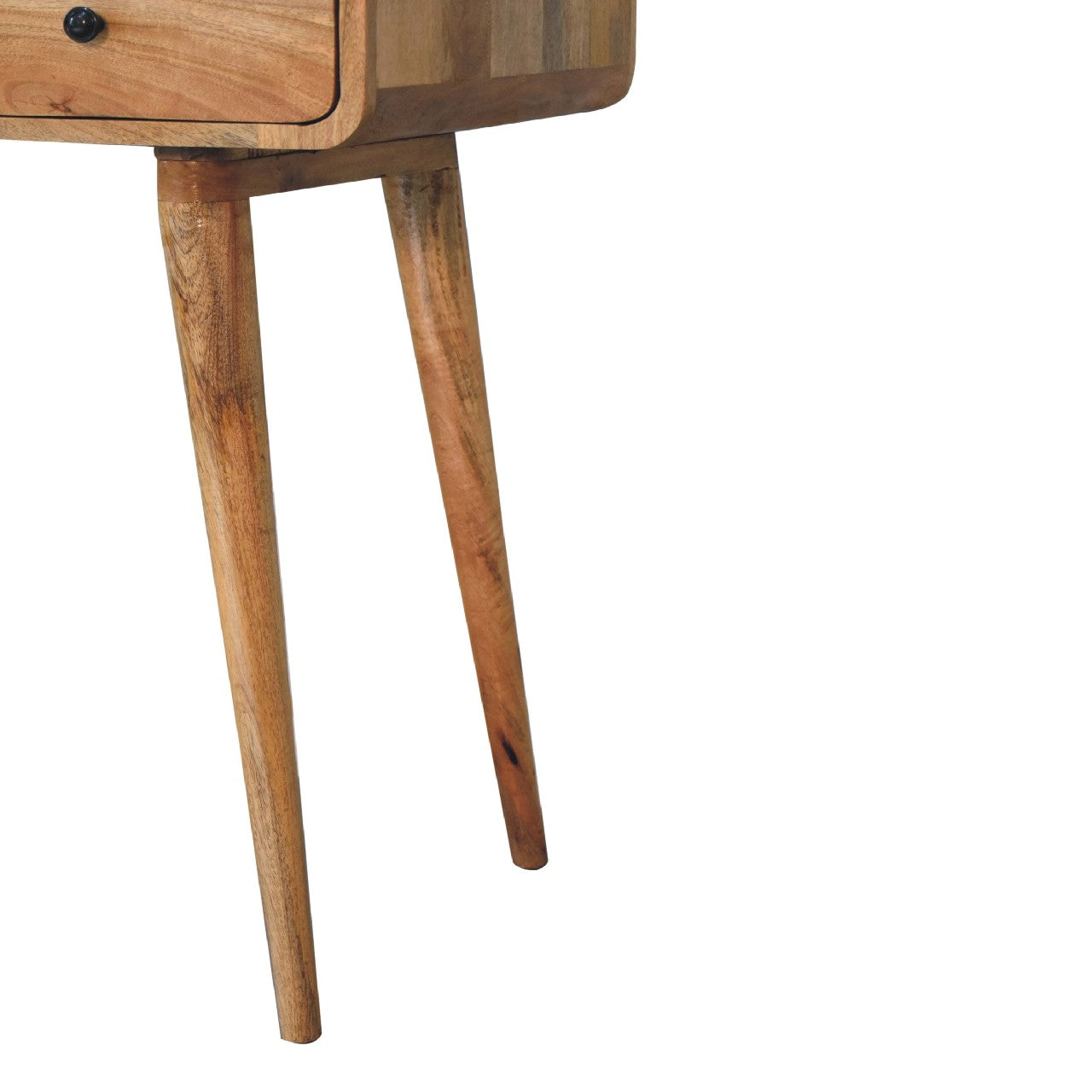 Curved Oak-ish Writing Desk - Luxe Home Comforts