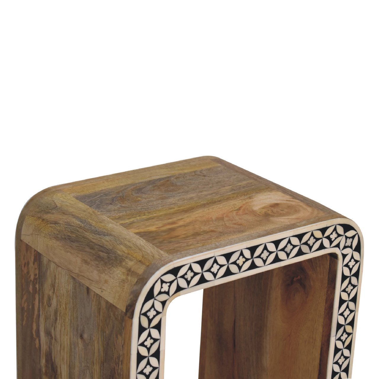 Edessa Bone Inlay End Table - Luxe Home Comforts