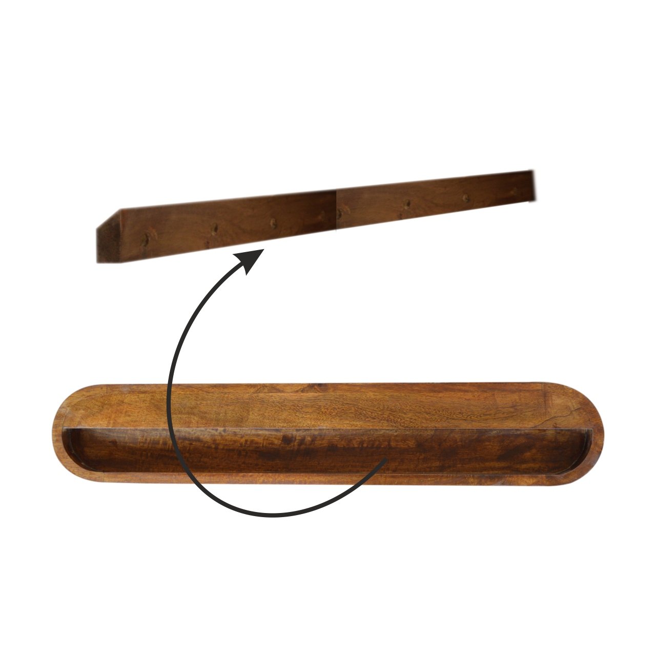 Floating Chestnut London Console - Luxe Home Comforts