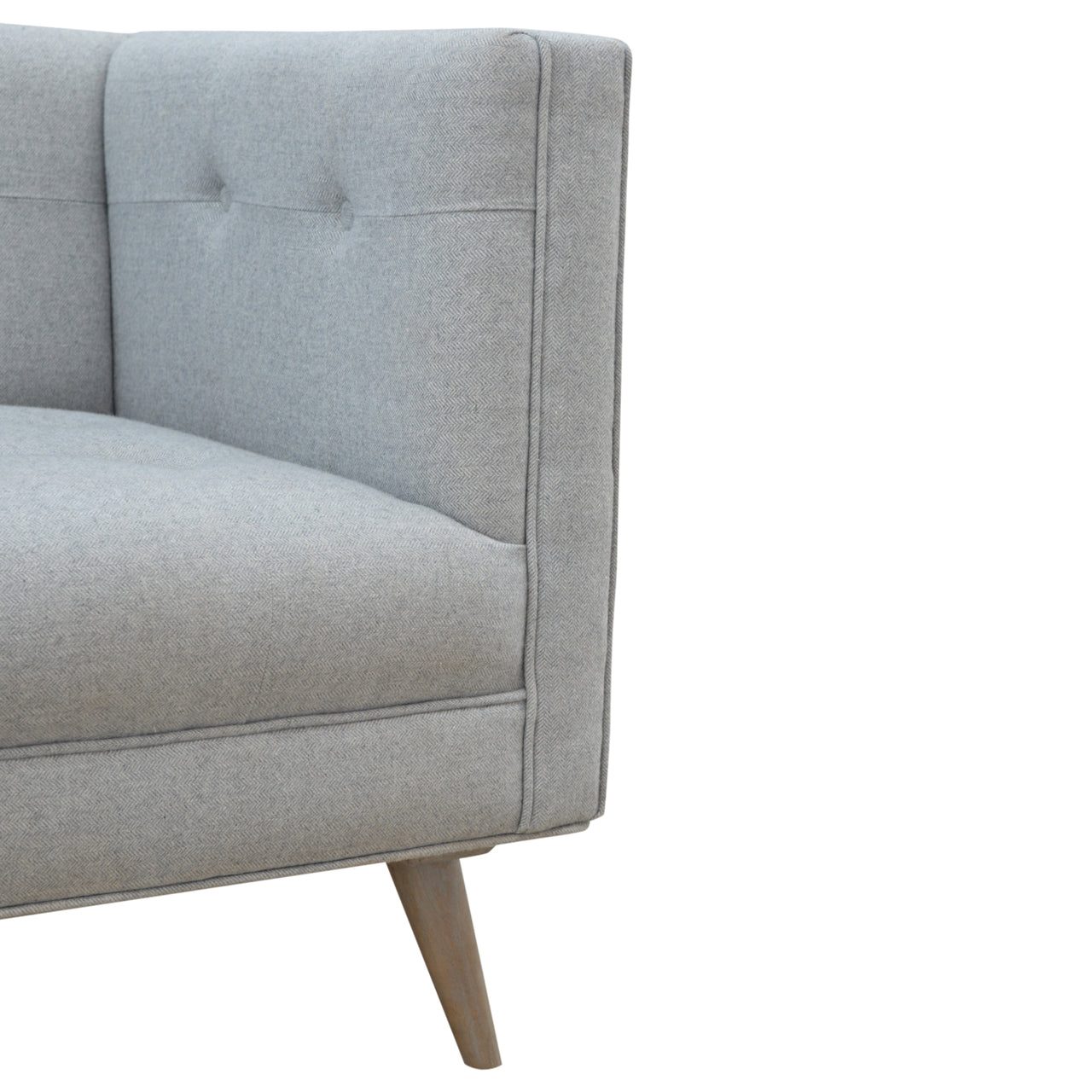 Grey Tweed Armchair - Luxe Home Comforts