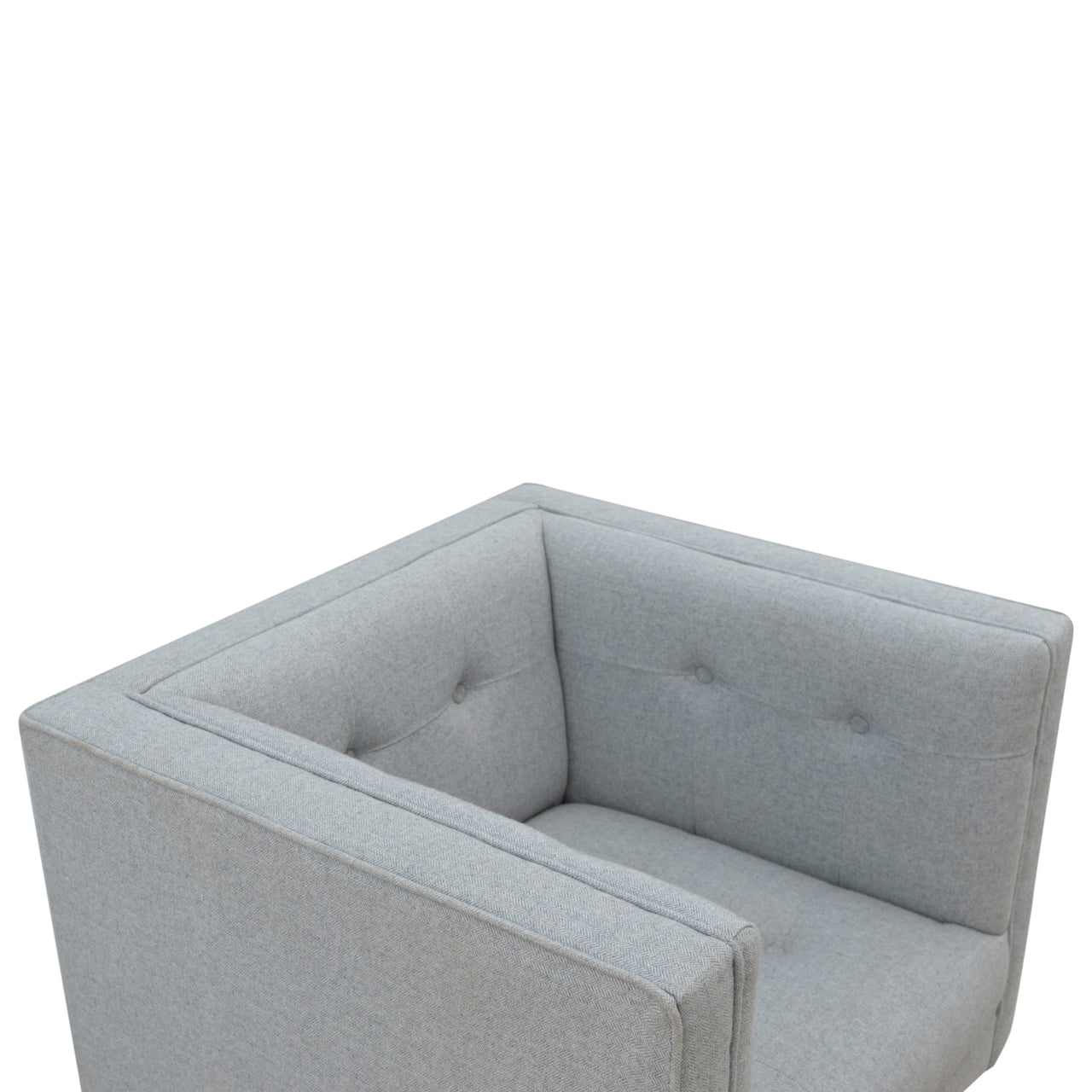 Grey Tweed Armchair - Luxe Home Comforts