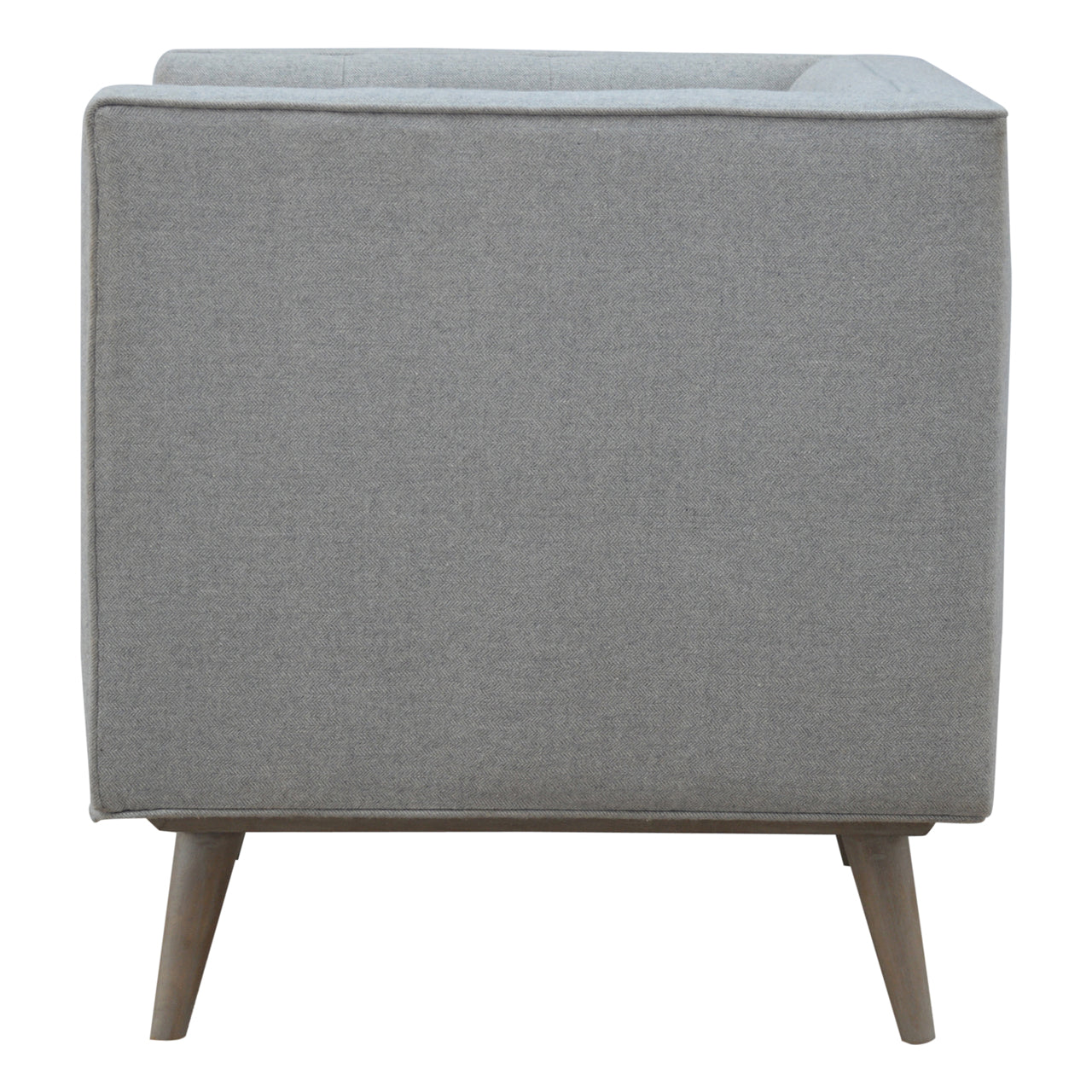 Grey Tweed Armchair - Luxe Home Comforts